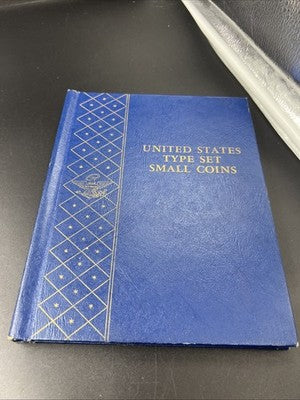 Empty United States Type Set Small Coins Whitman Album Used No Coins Empty