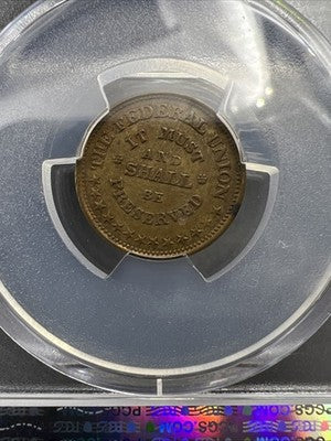 1861 - 1865 Civil War Token PCGS MS62 BN The Federal Union Token Fuld-219/320a