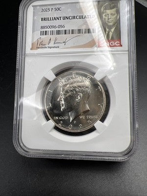 2025 P 50c Kennedy Copper Nickel Half Dollar Coin NGC BU #56