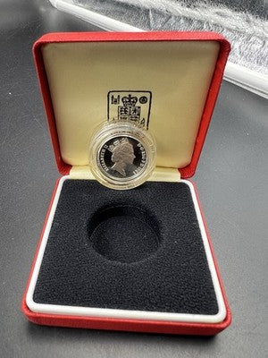 1988 United Kingdom England Proof Sterling Silver One Pound Shield Coin
