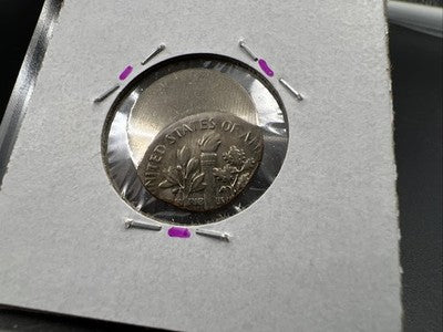 60% Off Center Error Roosevelt Dime Coin UNC 1980 P