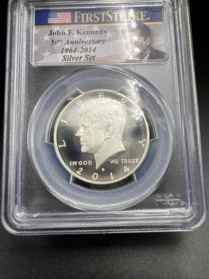 2014 S 50c Kennedy Enhanced Silver Half Dollar Coin PCGS MS69 PL #438