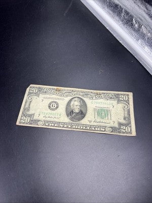 1950 B $20 FRN Federal Reserve Note Green Seal Very Circ #803