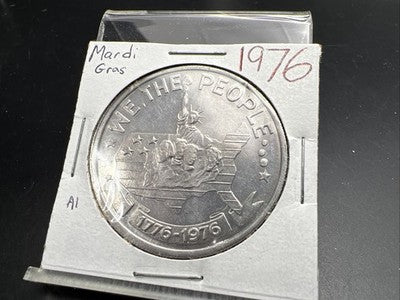 1976 St Bernard Parish Marti Gras Token We The People CH AU