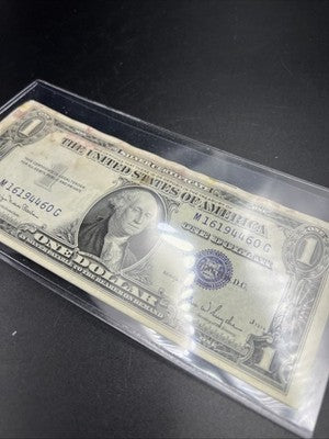 Lot of 4 1935 D $1 US Silver Certificates XF Details Stain - 3 notes Consecutive