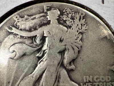 1946 50c Walking Liberty Silver Half Dollar Coin G / VG Details DDO Double Die