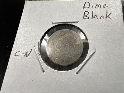 T2 Copper Nickel US United States Dime Size Planchet Blank UNC Sk#a