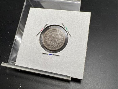 1854 with Arrows 10c Seated Liberty Silver Dime Choice VG Very Good Circ SKU#b