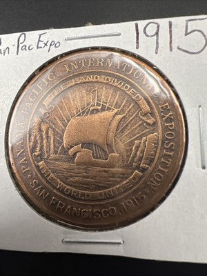 1915 Panama-Pacific Exposition South Carolina So-Called Dollar HK-412 medal VG