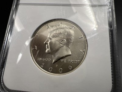 2006 P 50c Kennedy Copper Nickel Half Dollar Coin SMS MS66 NGC #123