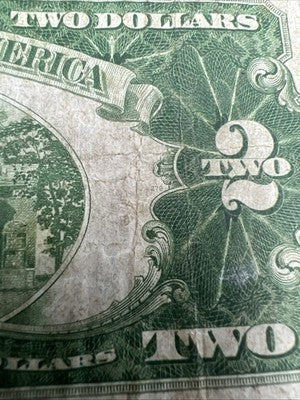 1928 D Mule $2 Two Dollar Bill USN United States Note VG Circ #845