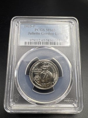 2025 25c Juliette Gordon Low Women's Quarter Coin PCGS MS65 Gem BU