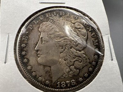 1878 S $1 Morgan Silver Dollar Coin EF XF Extra Fine Circ Some Toning SK#a