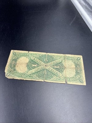 1917 $1 United States Note Sawhorse Ugly Damage Cull circ Fr 36 Teehee Burke