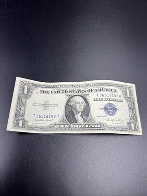 1935 E $1 One Dollar Blue Seal Silver Certificate VF Very Fine Circ #48