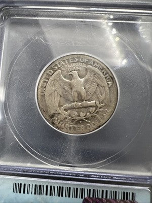 1932 D 25c Washington Silver Quarter Coin ICG VG8 Very Good Certified