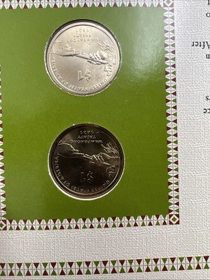 4 Coin Set 2011 Wampanoag 2012 Trade P & D Sacagawea Native Dollar Coins CH BU