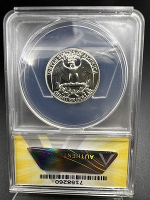 1959 25c Washington 90% Silver Proof Quarter Coin PF66 ANACS #60