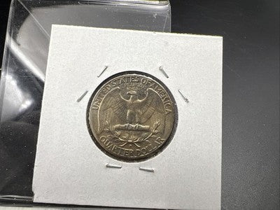 1964 D 25c Washington Silver Quarter Coin BU UNC Neat Toning Toner #a