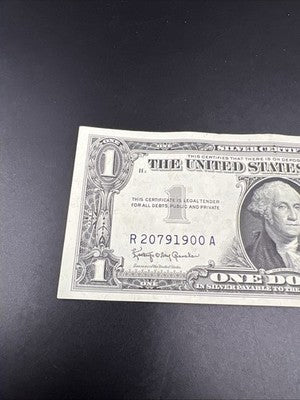 1957 $1 One Dollar Silver Certificate XF EF Extra Fine Neat Serial #900