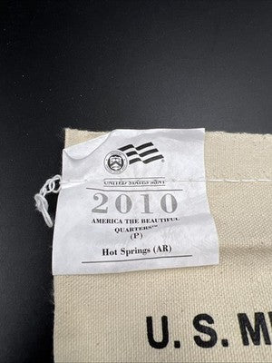 U.S. Mint Bag 100 2010 P 25c Hot Springs Arkansas ATB Quarter Coins BU UNC