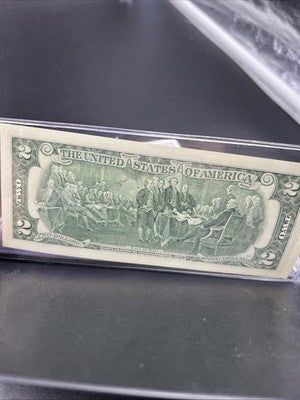Donald Trump Colorized 2017 2 Two Dollar Federal Reserve Note & 50c Set Unc #09