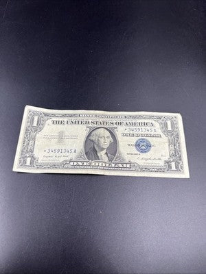 1957 * Star $1 One Dollar Silver Certificate  CH Fine / VF #45