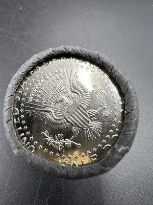 U.S. Mint Wrapped 2024 D 50c Kennedy Half Dollar 20 coin Roll BU