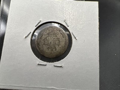 1876 10c Seated Liberty Dime Silver Coin About Good AG SKU#B