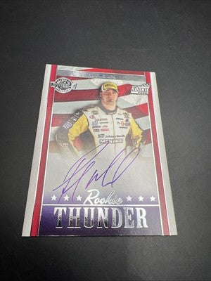 2007 Paul Menard NASCAR Rookie Card Rookie Thunder Signed