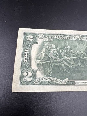1976 $2 Bicentennial Postal $2 FRN Note Bill Neat Serial # 11273911 CH AU