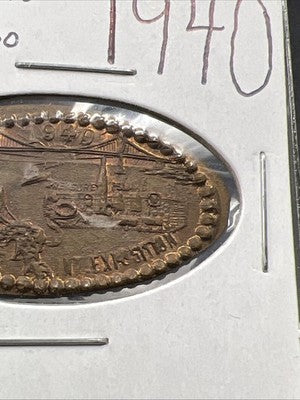 1940 Golden Gate Bridge San Francisco Elongated Coin Holed