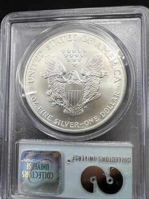 World Trade Center Recovery 2001 1 OZ ASE Ground Zero Silver Eagle PCGS Gem SK#D