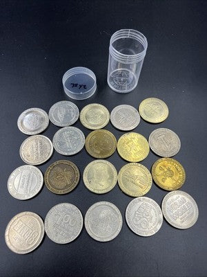 Lot of 20 $1 Casino Dollar Gaming Tokens Metal Circulated Conditions SKU#7542