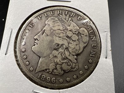 1896 O $1 Morgan Silver Dollar Coin VF Very Fine Circ SK#a