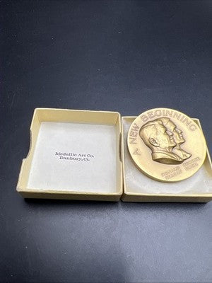 Ronald Reagan A New Beginning Many Thanks Medallic Art Co Large Medal Gem UNC