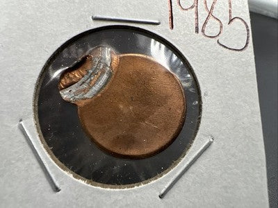 85% Off Center Lincoln Memorial Cent 1985 Uncirculated