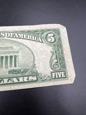 1953 $5 US Silver Certificate Note Five Dollar Bill VG Very Good Circ #692