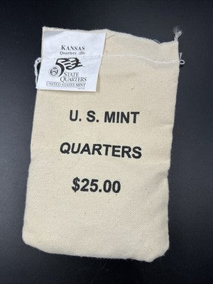 U.S. Mint Bag of 100 2005 D Kansas State Statehood Quarters BU UNC