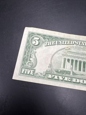 1963 $5 USN United States Notes Red Seal Bill XF EF Extra Fine Circ #623