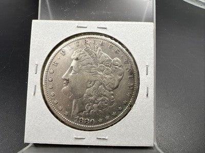 1880 O Micro o Morgan Silver Dollar Coin VF Details Circulated