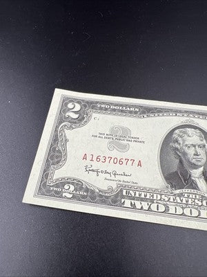 1963 A $2 Two Dollar USN United States Noted UNC #677