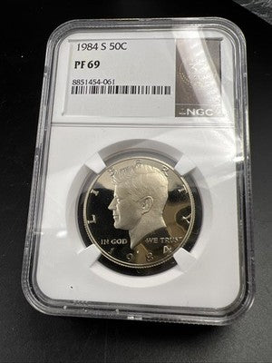 1984 S 50c Kennedy Proof 50c Copper Nickel Half Dollar NGC 33 Club PF69 UCAM #61