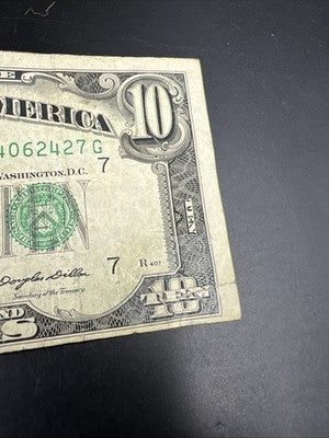 1950 D $10 FRN Federal Reserve Note Green Seal Very Circ #427