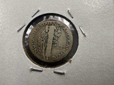 1921 D 10c Mercury Silver Dime Coin CH AG About Good Semi Key Date