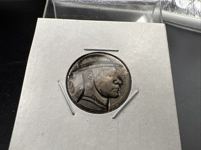 Hobo Buffalo Nickel Coin Modern Carving SKU#D