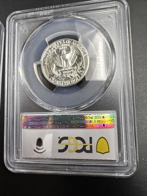 PCGS Slab collectors set 1964 Silver 25c W & 2004 5c CU-NI Keel Boat 5c
