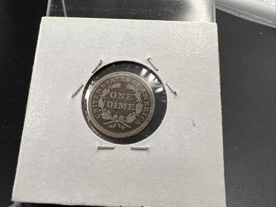 1842 10c Liberty Seated Silver Dime Coin CH VG Very Good Circ
