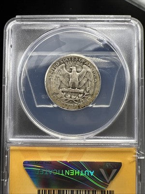 1932 D 25c Washington Silver Quarter Coin ANACS G4 Good Certified
