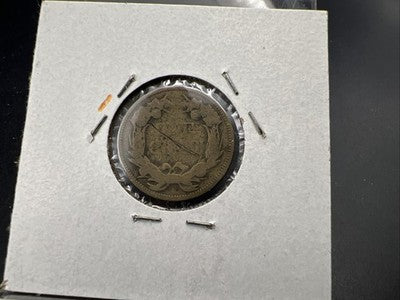 1857 1c Flying Eagle Cent Penny Coin AG Details Very Circulated Rev Damage SK#A